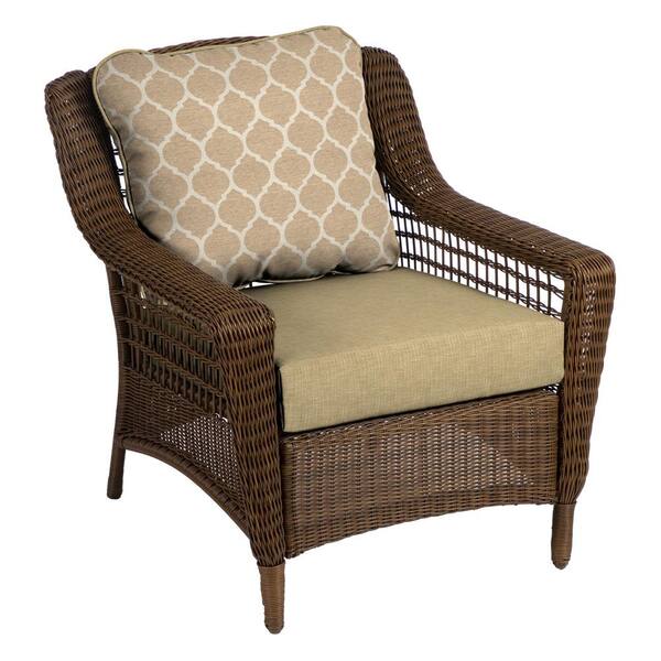 Hampton Bay 24 in. x 24 in. CushionGuard Deep Seating Outdoor