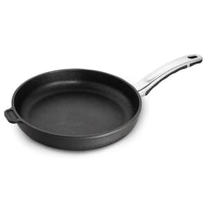 BergHOFF 2Pc Enameled Cast Iron 10 Fry Pan, 10 Grill Pan Set, Induction  Cooktop Ready, Oven Safe Up to 400°F, Blue