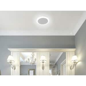 80 CFM 1.5 Sones Ceiling Bathroom Exhaust Fan with Bluetooth Speaker and Adjustable CCT LED Lights and Night Light