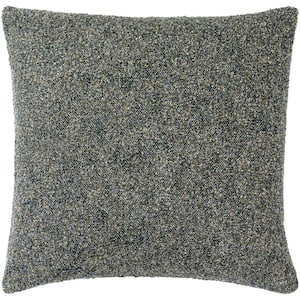 Saanvi Black Woven Polyester Fill 22 in. x 22 in. Decorative Pillow