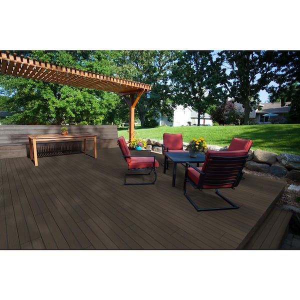 Elemental Deck Walnut 8 in. x 47 in. Matte Porcelain Floor and Wall Tile (13 sq. ft./Case)
