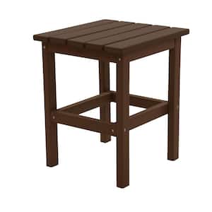 Icon Chocolate Square Plastic Outdoor Side Table