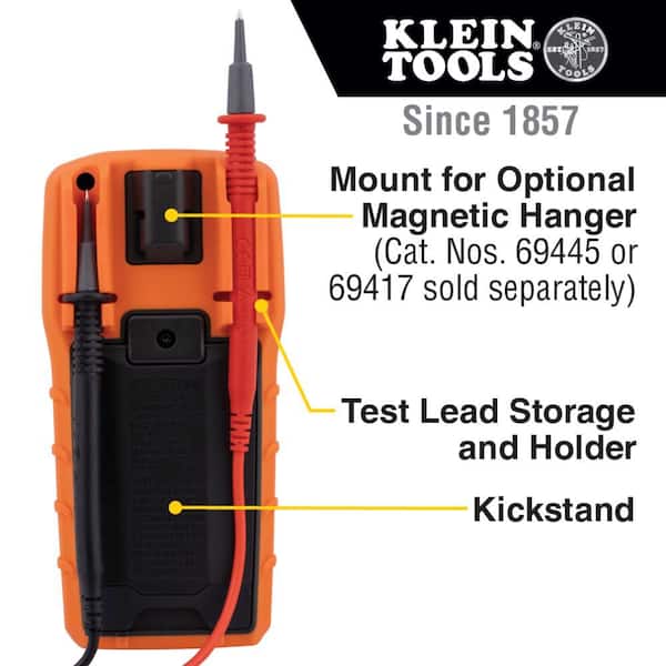 Klein Tools 600 Volt Digital Multimeter, TRMS Auto-Ranging, Temp - image 5