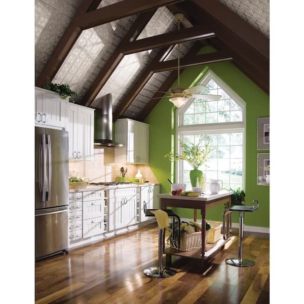 Armstrong Ceilings TinTile White Mineral Fiber Surface-mount Ceiling Tile Sample