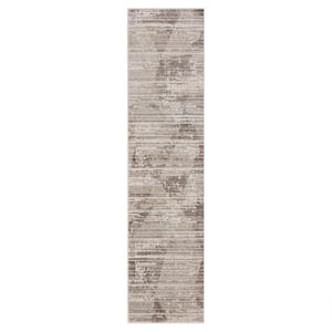 Anderson Cream 1 ft. 11 in. x 8 ft. Modern Contemporary Abstract Runner Rug