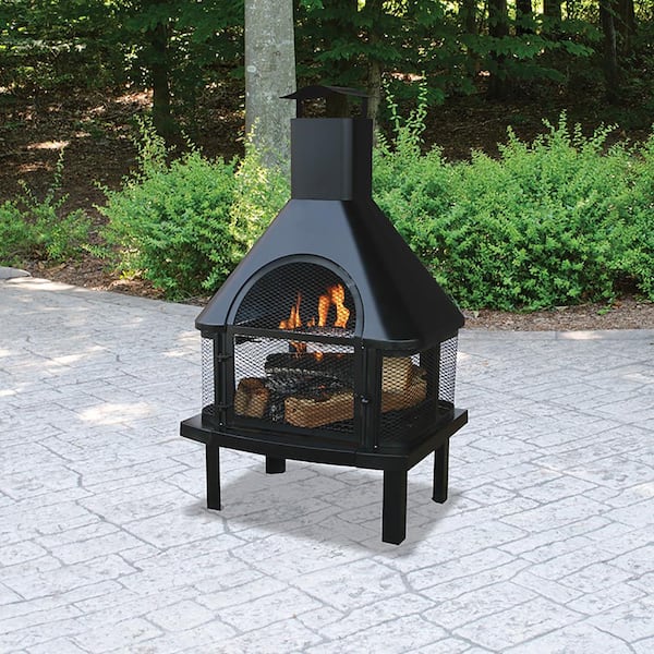 Wood Grate And Cooking Waf1013c, Chimney Fire Outdoor Wood Burner