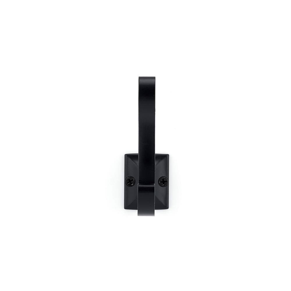 Matte Black Transitional Metal Wall Hook