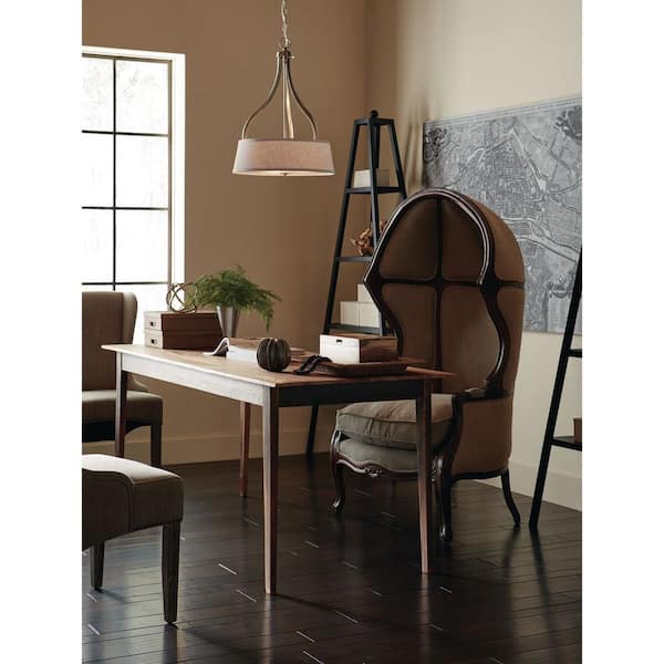 Progress Lighting Arden Collection 3-Light Brushed Nickel Chandelier