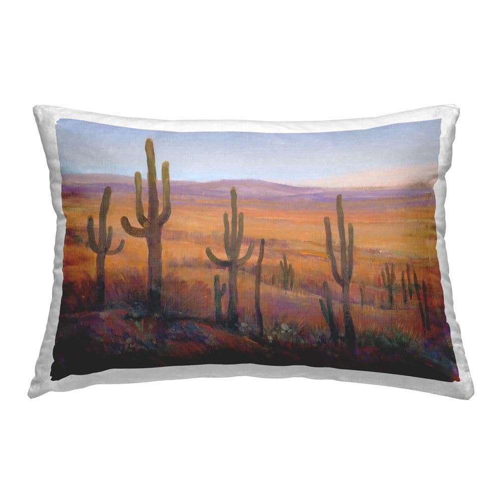 Canyon Cactus Landscape Tan Print Polyester 14 in. x 20 in. Throw Pillow price history on PriceWatchPro