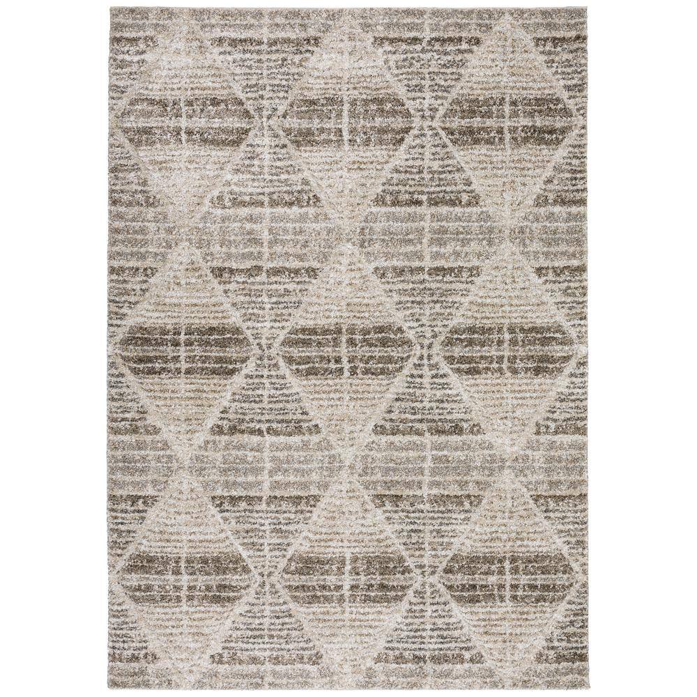 Carmona 8 ft. x 10 ft. Brown Abstract Rug