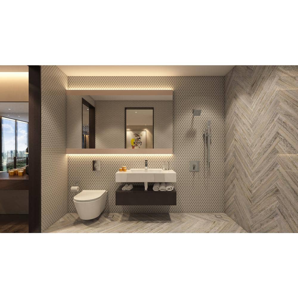 Polished Chrome Metal Wall-Mounted Toilet Paper Holder