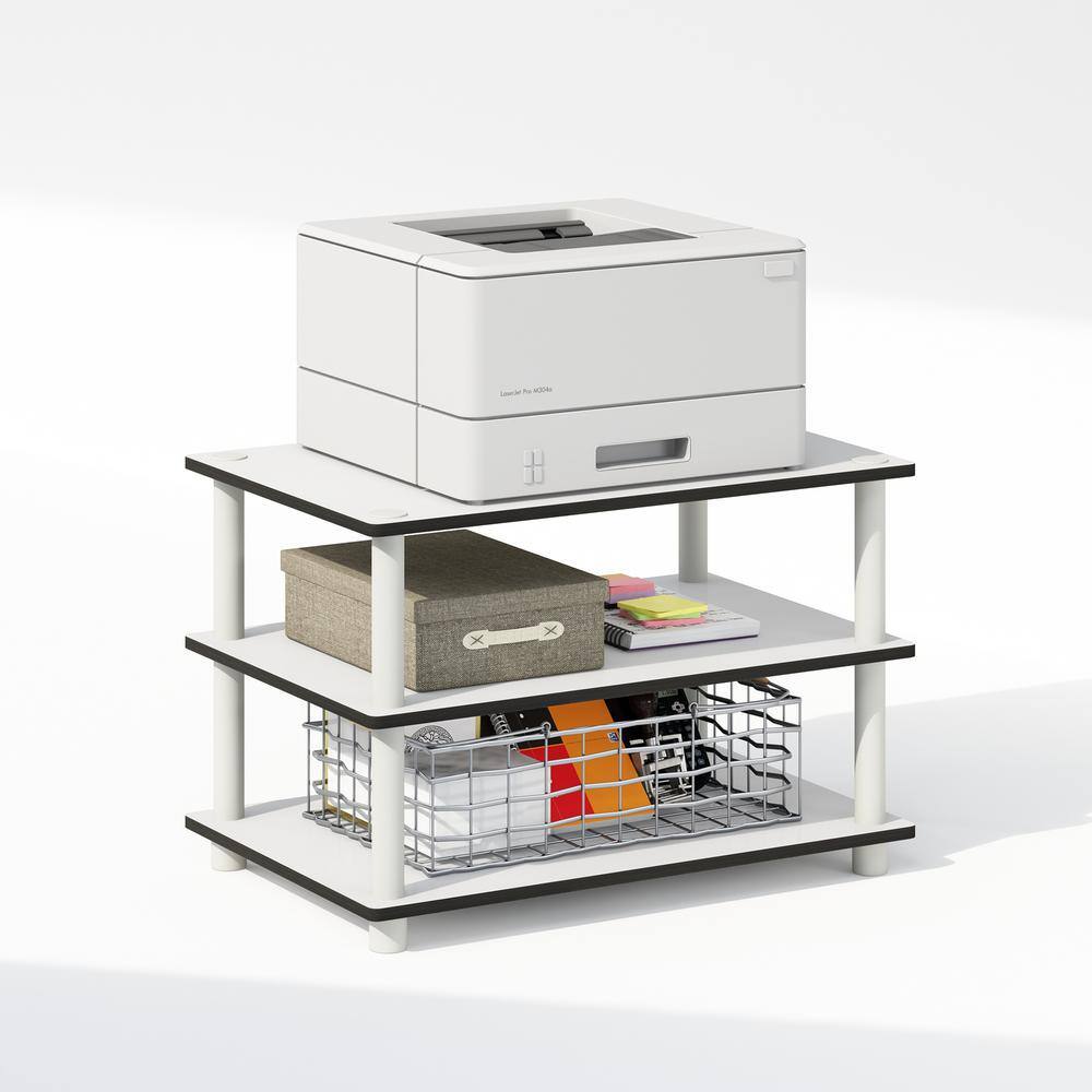 White Particle Board 3-Tier Multipurpose Printer Stand