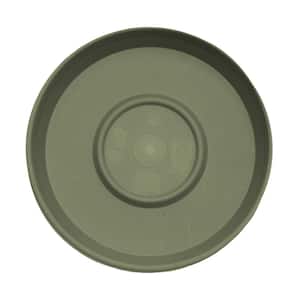 Terra 14.75 in. Living Green Plastic Plant Saucer Tray
