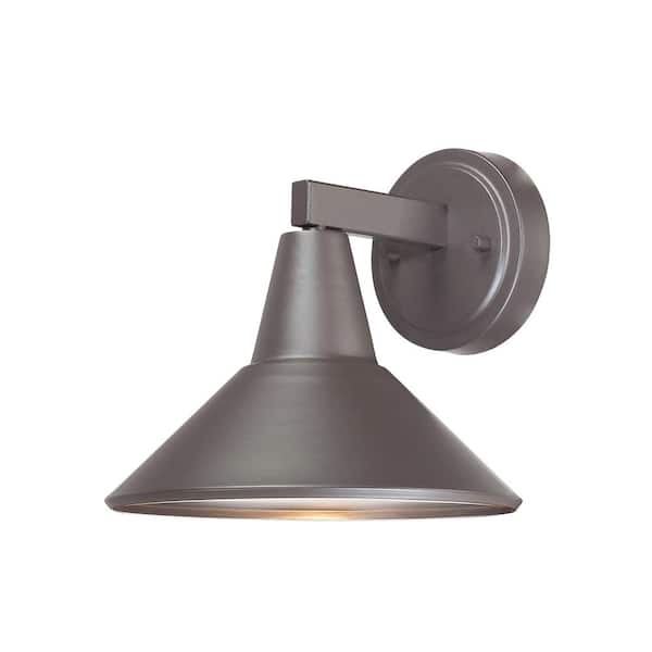 the great outdoors by Minka Lavery Bay Crest 1-Light Dorian Bronze Outdoor Wall Lantern Sconce
