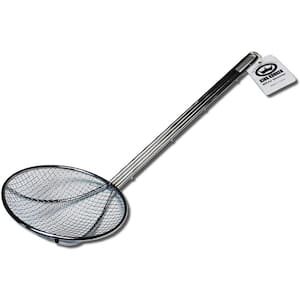 20 in. Heavy-Duty Nickel Plated Wire Mesh Skimmer with 6 in. Bowl