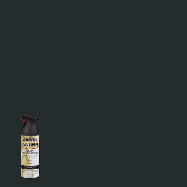 Rust-Oleum Universal 12 oz. All Surface Satin Black Spray Paint and Primer in One (6-Pack)