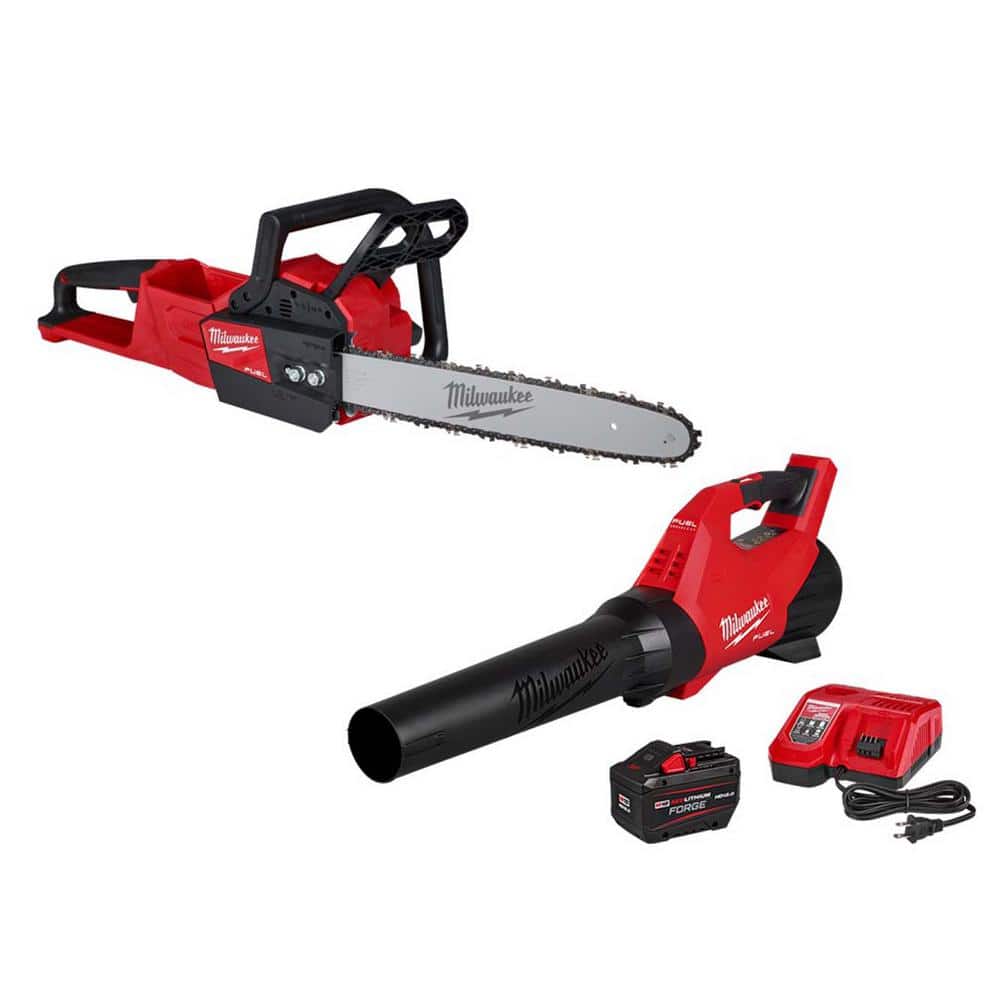 M18 FUEL 18V 16 in. Brushless Cordless Battery Powered Chainsaw with M18 FUEL Blower, 8.0 Ah FORGE Battery, Charger price history on PriceWatchPro