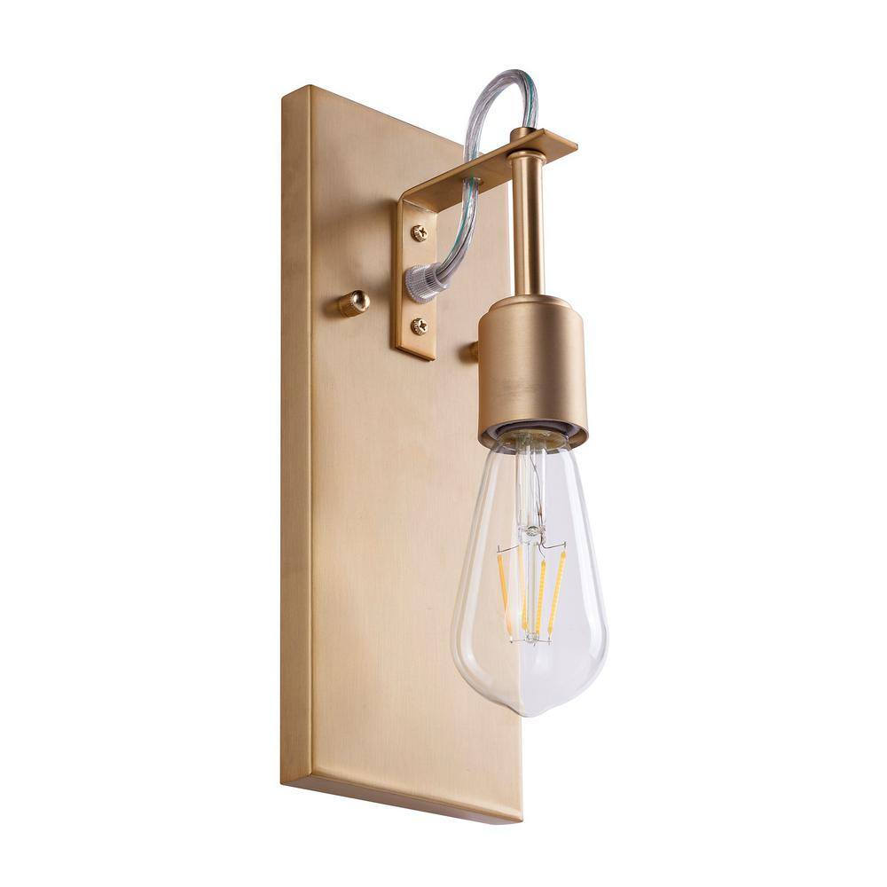 Soft Gold Industrial Dimmable Vanity Wall Sconce