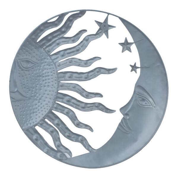 SooyaStudio Moon God Ban 月神Plus 高さ約35cm Benjara Celestial Metal Sun Moon Wall Decor BM05395 - The Home Depot