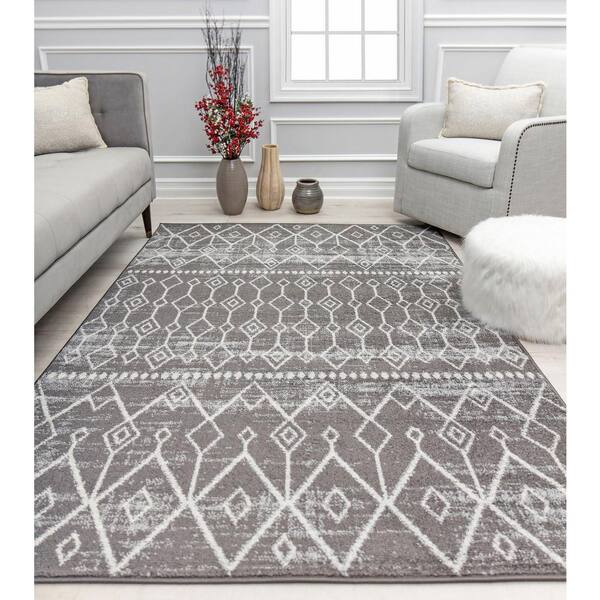 Mason Brooks Knox Inky Charcoal Gray 8 ft. X 10 ft. Area Rug RA32045
