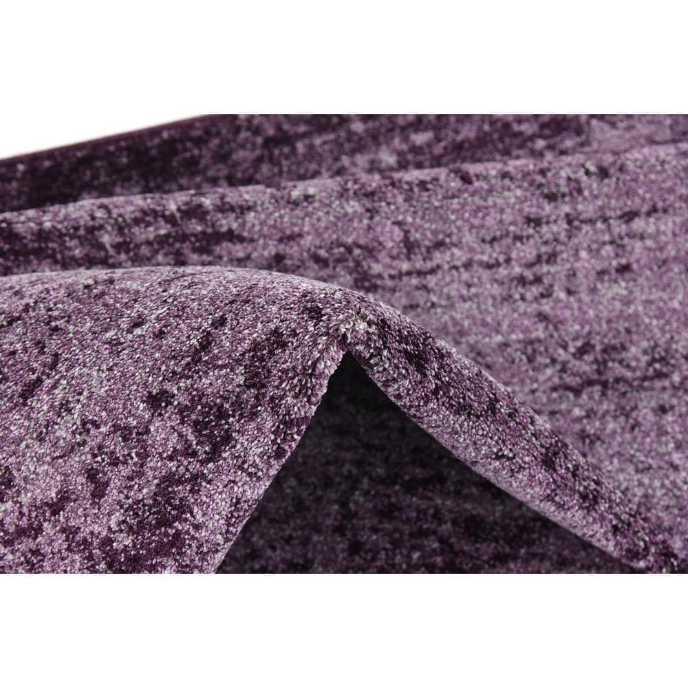 Violet Gradient Low Pile Rectangular Area Rug