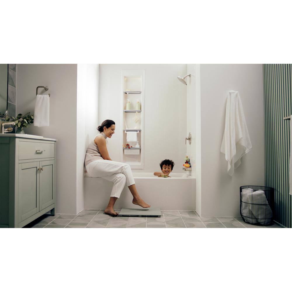 Brushed Nickel Modern Wall Mount Toilet Paper Holder