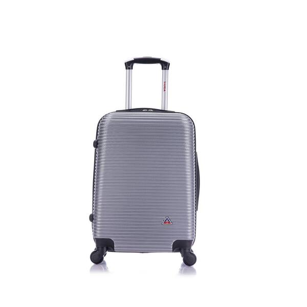 Inusa Royal Lightweight Hardside Luggage Spinner 20 Carry-On - Silver