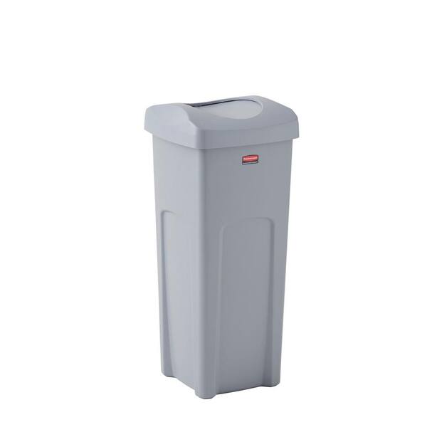 Rubbermaid Commercial Products Untouchable 23 Gal. Vented Trash Can with Lid  2143862 - The Home Depot