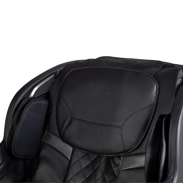 TITAN Regal Series Black Faux Leather Reclining 2D Massage Chair