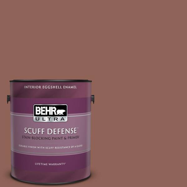 BEHR ULTRA 1 gal. #BXC-57 Raw Sienna Extra Durable Eggshell Enamel Interior Paint & Primer