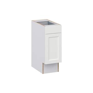 Alton Painted White Recessed Assembled 12 in. W x 32.5 in. H x 23.75 in. D Accessible ADA 1 Drawer Base Kitchen Cabinet