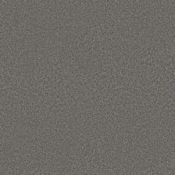 Lifeproof Rosemary II - Trout-Gray 12 ft. 56 oz. High Performance Polyester Texture Installed Carpet