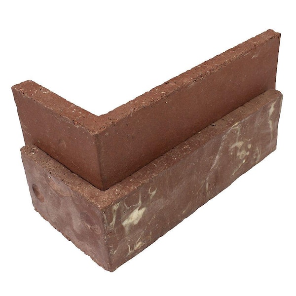 Old Mill Brick Independence Thin Brick Singles - Corners (Box of 25) - 7.625 in x 2.25 in (5.5 linear ft)