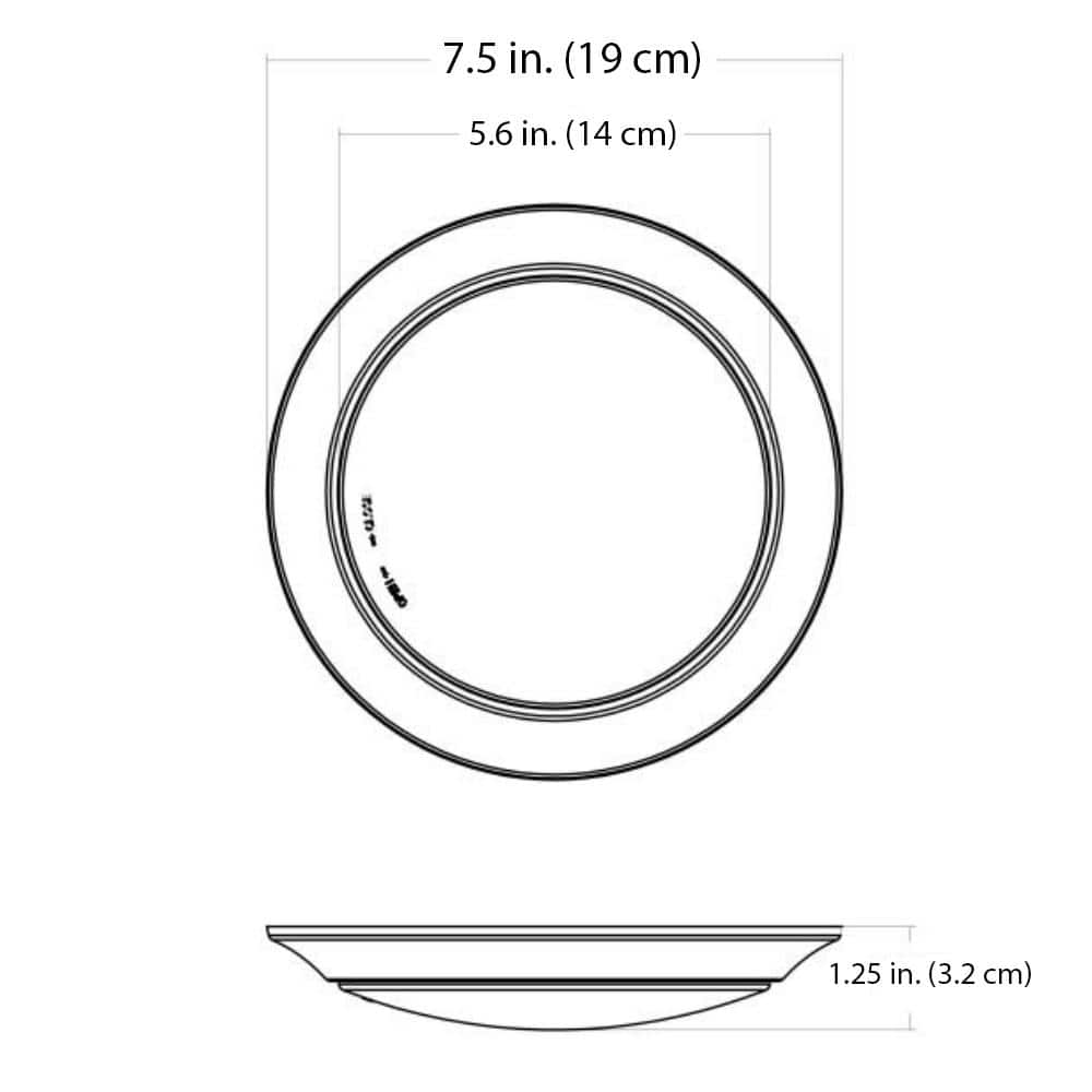 Vanowen White Glass 7.5" LED Flush Mount Light