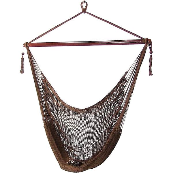 Sunnydaze Caribbean 4 ft. X-Large Hammock Chair in Mocha