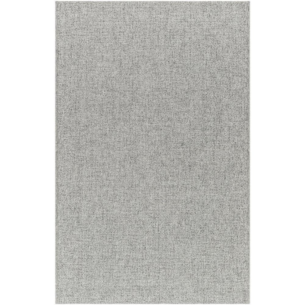 Birdie Gray Flat Woven Rectangular Synthetic Area Rug