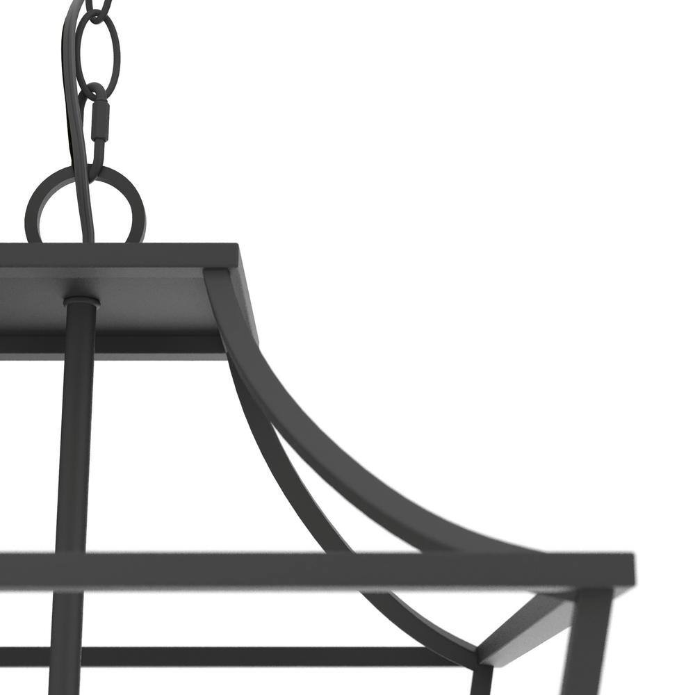 Laurel Ridge 15.5" Black Aluminum LED Lantern Pendant
