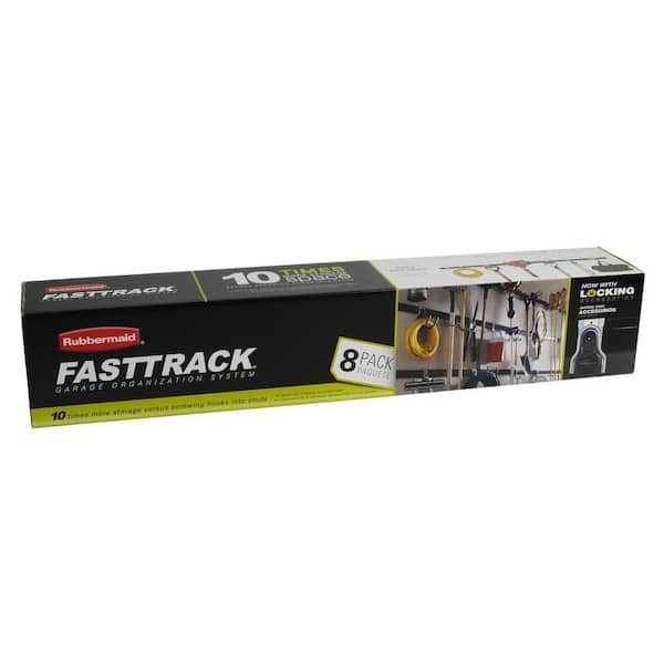 Rubbermaid FastTrack Garage Storage Rail System All-In-1 Kit (8-piece)