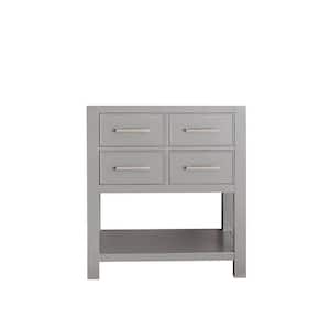 Brooks 30 in. Vanity Cabinet Only in Chilled Gray