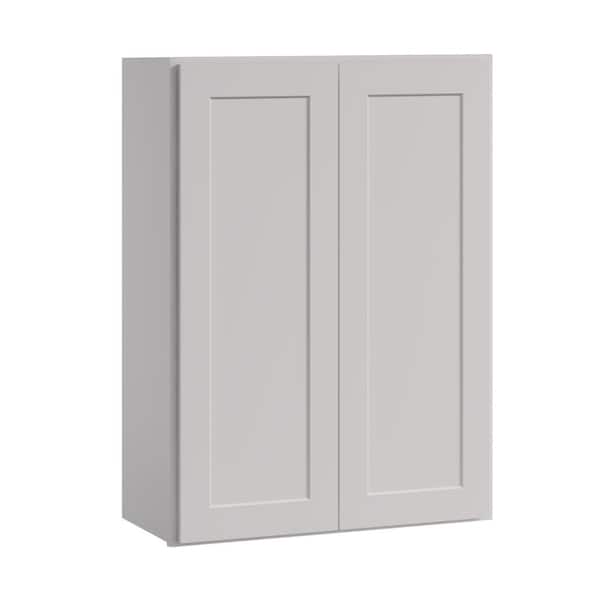 36 in. W x 12 in. D x 18 in. H Shaker Dove Plywood Ready to Assemble Kitchen Wall Cabinet with Doors and Shelves