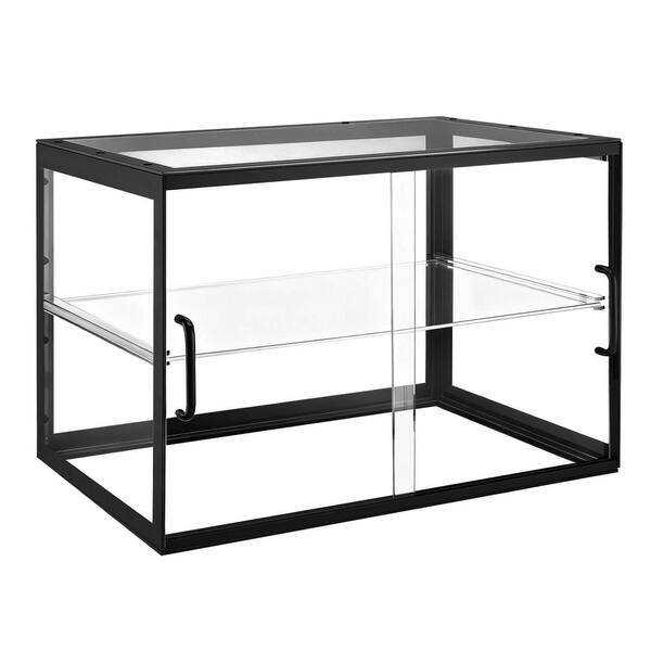 Bakery Display Case, 2-Tier Commercial Countertop Pastry Display Case, Clear Acrylic Bread Box, 21. 7x15. 2x15. 4 in.