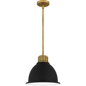 Baynard 1-Light Weathered Brass Mini Pendant