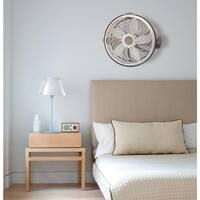 Cyclone Power Circulator 20 in. 3 Speed Beige Floor Fan with Adjustable Fan Head, Auto Timer and Remote Control