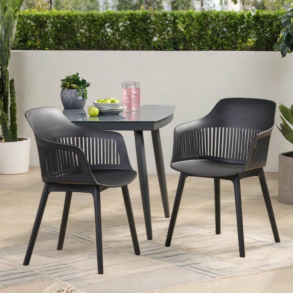 Outdoor Lounge Chair Black
