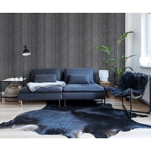 Ephraim Charcoal Radiance Plain Wallpaper