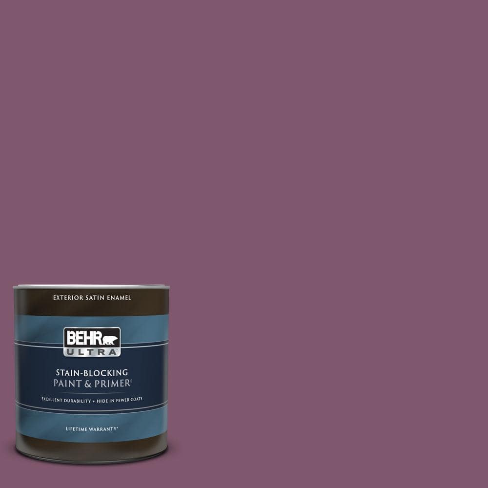 BEHR ULTRA 1 qt. M1107 Euphoric Magenta Satin Enamel
