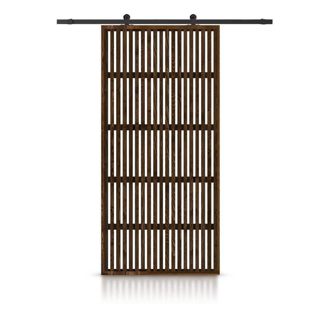 CALHOME 36 in. x 80 in. Japanese Series Pre Assemble Walnut