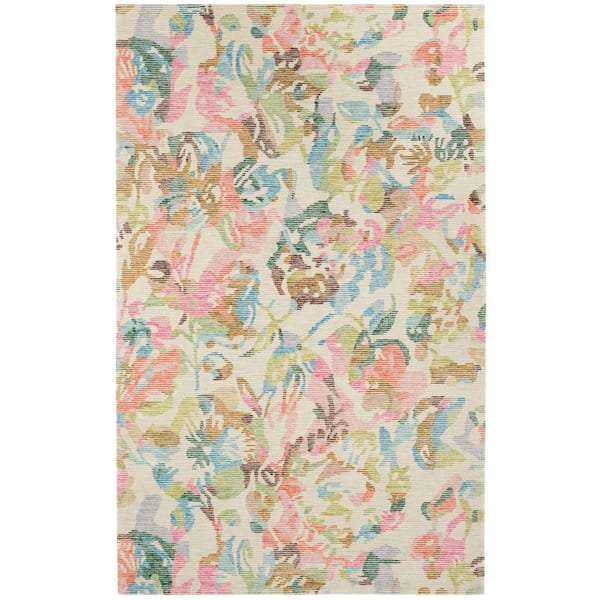 Bloom Hand Tufted Wool Multi 3 ft. x 5 ft. Indoor Area Rug