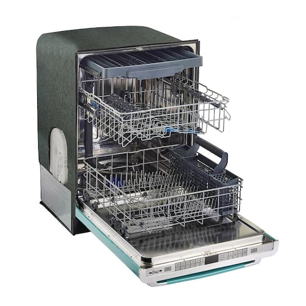 Unique Appliances Classic Retro 24 in. in Ocean Mist Turquoise Top Control Dishwasher with Stainless Steel Tub and 3rd Rack