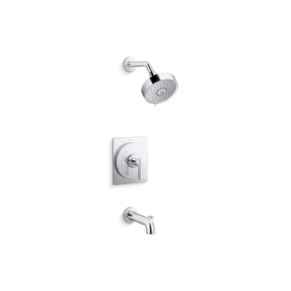 KOHLER Castia By Studio McGee Rite-Temp Bath And Shower Trim Kit 2.5 GPM in Polished Chrome
